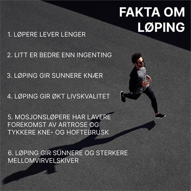 fakta om løping